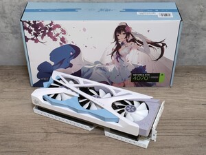 NVIDIA YESTON GeForce RTX4070Ti 12GB 櫻瞳花嫁 【グラフィックボード】