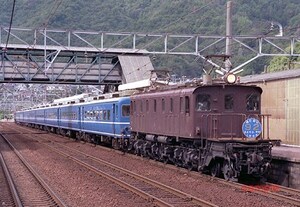 【鉄道写真】EF59 10＋12系 あとおし92 さよならせの [9000008]（一年以内終了分の追加出品）