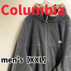 Y58【Columbia】PHGフリース長袖ジャケット【XXL】ブラック