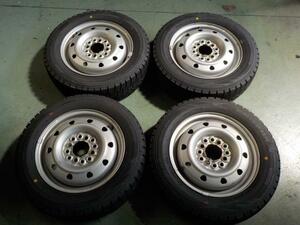 (1)スタッドレスタイヤ　４本セット　ダンロップ・ウインターマックス　155/65Ｒ13　２０２３年【個人宅宛発送不可】