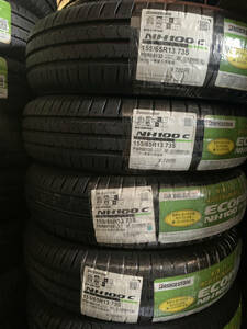 未使用　処分　ブリヂストン ECOPIA NH100C　155/65R13　4本価格