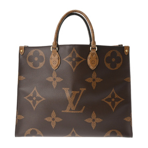 銀蔵 中古 LOUIS VUITTON ルイヴィトン モノグラムジャイアント オンザゴー GM 旧型 2WAYトート M44576 モノグラムキャンバス ランクAB