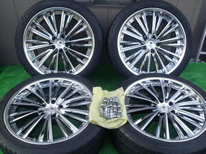 KRANZE クレンツェ MAGISS マジス 20インチ レクサス LS PCD120/5H 4本 245/40R20 275/35ZR20 国産タイヤ NITTO NT555 2014年製 4本