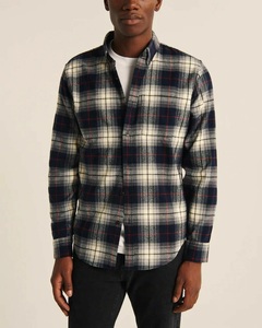 送料無料即決 正規品 新品 Abercrombie＆Fitch アバクロンビー＆フィッチ US-S フランネルチェックシャツ Flannel Shirts ネルシャツ