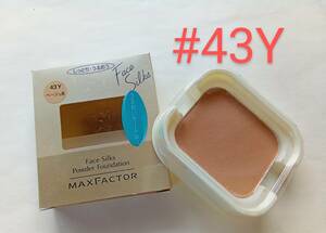 ★送120円 未使用 MAX FACTOR フェイスシルクス パウダーファンデーション#43Y 定3500円 マックスファクター