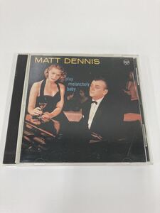 【CD】JAZZ piay melancholy baby MATT DENNIS プレイ・メランコリー・ベイビー マットデニス【ta02a】