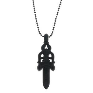 クロムハーツ Chrome Hearts RUBBER LARGE DAGGER /ラバーラージダガー シリコンラバーネックレス 中古 SJ02