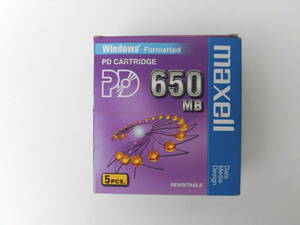 maxell製 PD CARTRIDGE (650MB 5枚入り)