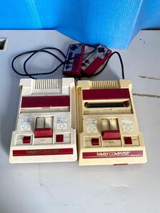 ファミリーコンピュータ2台セット【動作未確認ジャンク品】