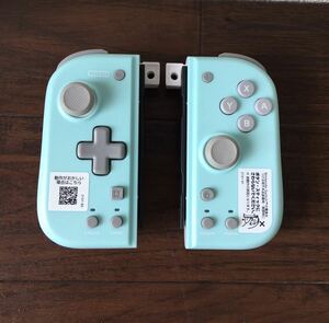 HORI グリップコントローラー Fit for Nintendo Switch ミントグリーン/ホワイト NSW-396 動作未確認