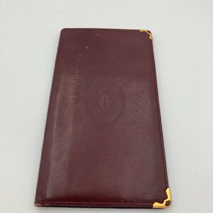 1円　B039　カルティエ　長財布　二つ折り　マストライン　サイズ18.5×10.5ｃｍ