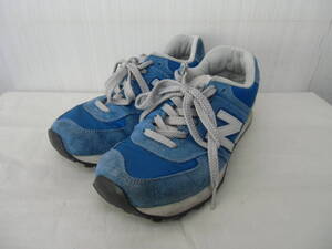 NEW BALANCE ニューバランス スニーカー 24.5cm クラシック574 ML574VNR ブルー系 レディース ジュニア ⑪