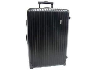 1円 ■美品■ RIMOWA リモワ ポリカーボネート 2輪 ダイヤルロック式 キャリーバッグ スーツケース 旅行かばん ブラック系 FL0077