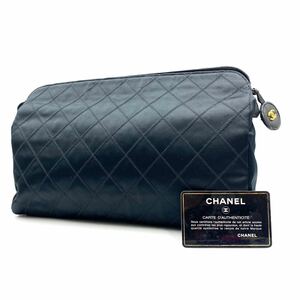 1円〜　【超稀品】　 CHANEL シャネル　ビコローレ　マトラッセ　ナイロン　ポーチ　クラッチバッグ　ココマーク　ヴィンテージ　KL1054