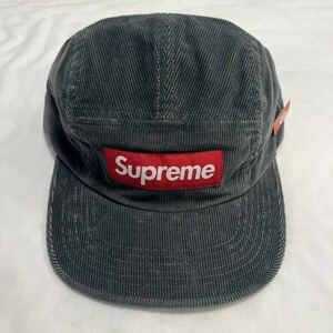 【新品 グレー 23AW Corduroy Camp Cap】 supreme 23fw コーデュロイ キャンプキャップ box logo new era washed chino twill leopard