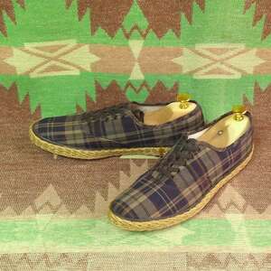 デッドストック 【US Keds】 50s60s Plaid Canvas Deck Shoes / 50年代 60年代 ケッズ スニーカー 9h マドラス エスパドリーユ ビンテージ