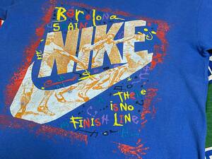 ★GOODデザインな1枚★Made in USA製アメリカ製NIKEナイキビンテージプリントTシャツ90s90年代銀タグシルバータグマイケルジョーダンJORDAN