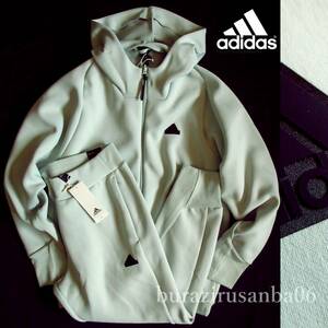 メンズ 2XL ◆未使用 定価27,500円 adidas Z.N.E. アディダス 高機能 保温素材 COLD.RDY スウェット ジップパーカー パンツ セットアップ