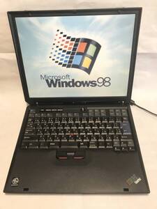 IBM ThinkPad TYPE2656 Pentium3 1.13GHz Windows98SE動作確認