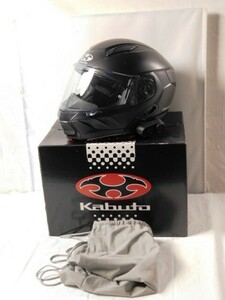 Y722★未使用/kabuto/RYUKI/M(57-58)/フルフェイス/オートバイヘルメット/FLAT BLACK/黒/送料870円〜