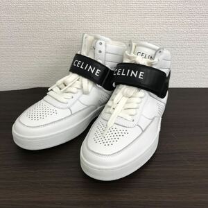 未使用保管品★CELINE/セリーヌ CT-03 ハイカットスニーカー ホワイト/ブラック RM0721　SIZE.35