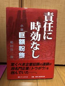 送料無料希少単行本★責任に時効なし 小説巨額粉飾★嶋田賢三郎著★アートデイズ★2008年11月発行初版第1刷帯付き