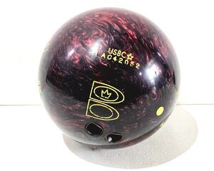 ボウリング球 マイボール 7.1kg インターナショナルゾーン 収納バッグ付 赤系 上級・プロ用