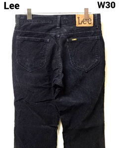 W30【Lee Corduroy Bootcut Pants 0102 Black MADE IN JAPAN コーデュロイ ブーツカット パンツ ブラック メンズ 日本製】