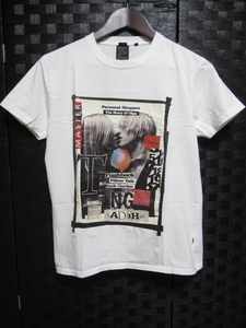 ダブルスタンダードクロージング DOUBLE STANDARD CLOTHING Tシャツ 半袖 プリント コットン 44 白 C608