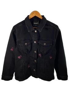 Desigual◆Gジャン/S/コットン/BLK/23WWED33//