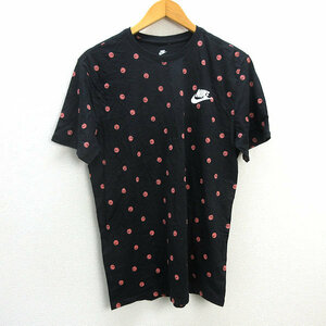 y■ナイキ/NIKE ドットプリント THE NIKE TEE Tシャツ■黒【メンズXL】men