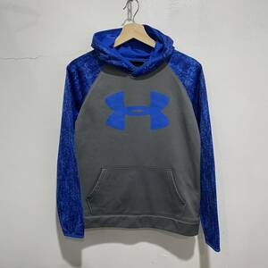 ☆送料無料☆UNDER ARMOUR☆アンダーアーマー☆切替パーカー☆デジタル迷彩柄☆コールドギア☆youth XL☆C21ｃ