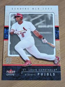 Albert Pujols 2003 Fleer Genuine #88