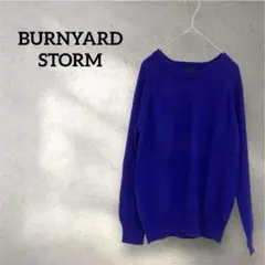 BURNYARD STORM バーンヤードストーム 長袖ニットセーター 青