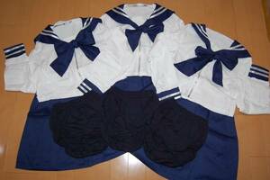 ★コスプレ★学生服 女子中学生 セーラー服 ブルマー6点セット★