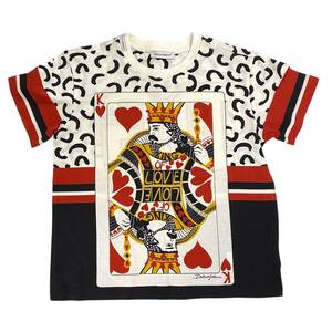 DOLCE＆GABBANA ドルチェ＆ガッバーナ トランプ 半袖 Tシャツ キング 綿 コットン キッズ 子ども D＆G ドルガバ