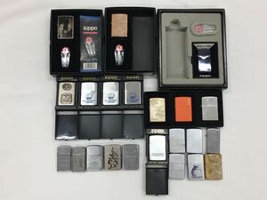 (R353) ZIPPO オイルライター 大量 22点おまとめセット フリントおまけ付き ジッポー