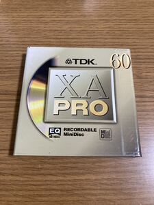 新品 未開封 MD TDK XA PRO 60分 MD-XAPR60 当時物 レア 廃盤 録音用 レトロ minidisc ミニディスク mini disc 未使用 貴重な60分