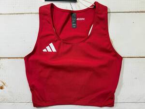 【即決】adidas Adizero アディダス 女子 陸上 クロップトップ レーシングブルマ Red 海外XSサイズ