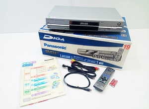 下松)【保管品/未使用】Panasonic パナソニック DVD&HDDレコーダー DMR-E87H リモコン付き ◆N2405092 ME23A