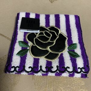 アナスイANNA SUI ポケット タオル ハンカチ ポーチ 薔薇 刺繍 未使用a A