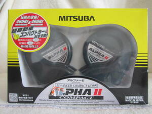 【新品未使用品】MITSUBA ミツバ アルファーⅡ コンパクト DC12V 軽・小型車 ホーン 113dB HOS-04G ALPHA2 COMPACT 保安基準適合品