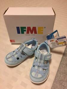 IFME イフミー サンダル 水色 17cm 水陸両用　靴