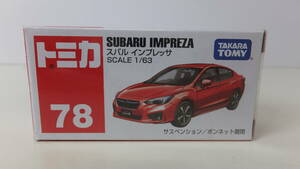 ◆未開封・新品　希少　絶版　トミカ　78　スバル　インプレッサ　1/63　SUBARU IMPREZA