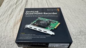 Blackmagic decklink quad hdmi 4k/正常動作品/ 翌日迄の決済 受け取り迅速 厳守