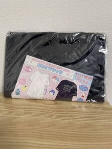 サンリオキャラクターズ BIG Tシャツ ネイビー プライズ 楽市楽座等限定 ハローキティ ポムポムプリン クロミ キキララ タキシードサム