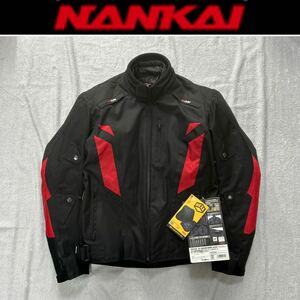 NANKAI SDW-8128 BLACK/RED Mサイズ 南海 ナンカイ オールシーズン対応 ライディングジャケット ハードプロテクター装備 防風 A60108-12