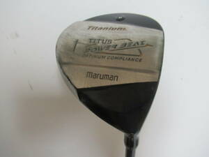 ★maruman マルマン TITUS POWER BEAT ドライバー 1w 10.5° 純正カーボンシャフト SR F514★レア★激安★中古★　★