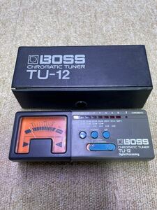 K2407 A 中古品 BOSS CHROMATIC TUNER TU-12 ボス クロマチックチューナー 通電確認済み