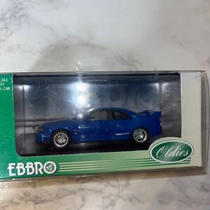 EBBRO エブロ 1/43 NISSAN 日産 SKYLINE スカイライン GT-R R33 ブルー 青　ミニカー　カラーサンプル